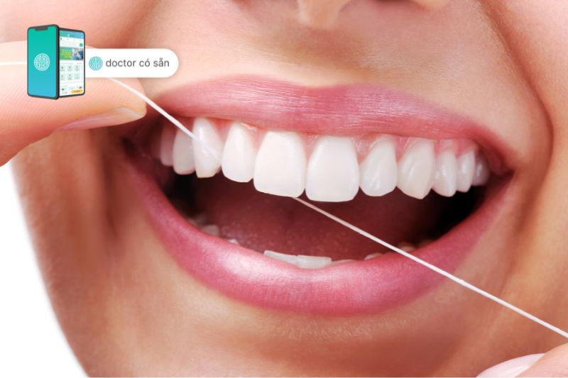 Sử dụng chỉ nha khoa để vệ sinh răng miệng thường xuyên
