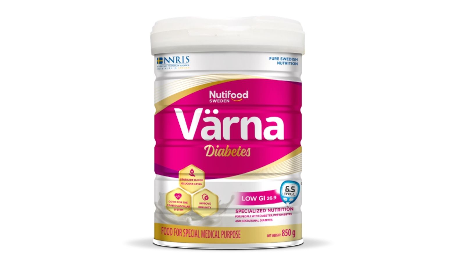 Sữa bổ sung dinh dưỡng cho người đái tháo đường - Nutifood Varna Diabetes 850g