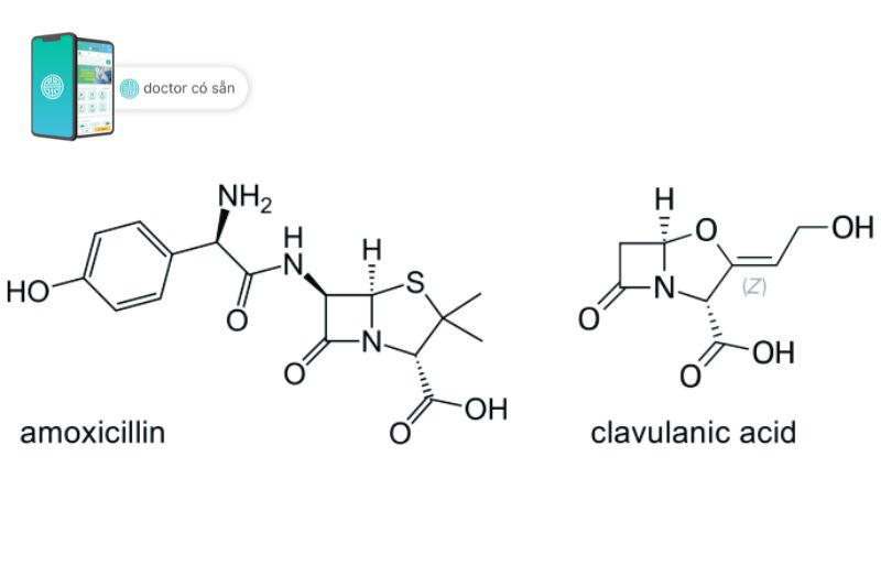 Augmentin 1g là kháng sinh có chứa 875mg amoxicillin và 125mg clavulanic acid 