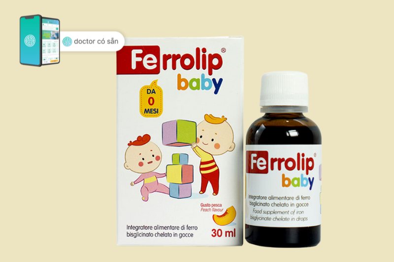 Siro Ferrolip Baby từ thương hiệu U.G.A. Nutraceuticals (Ý)