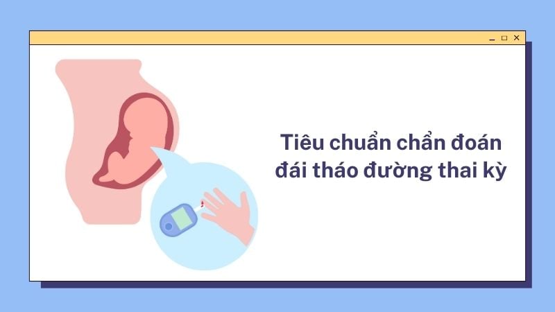 Tiêu chuẩn chẩn đoán đái tháo đường thai kỳ được thực hiện trong 3 tháng đầu thai kỳ và tuần thứ 24-28