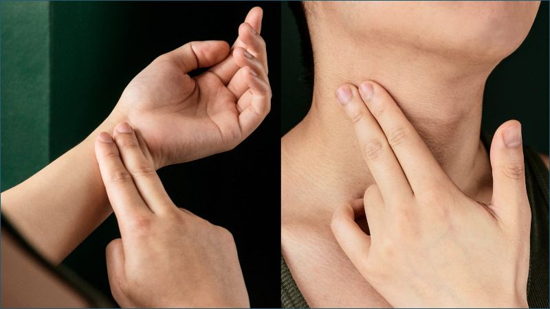 Có hai cách để đo nhịp tim, ở vị trí cổ và cổ tay với kết quả như nhau