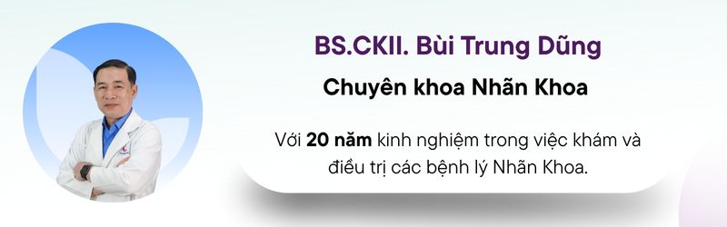 Bác sĩ Chuyên khoa II Bùi Trung Dũng, với hơn 20 năm kinh nghiệm, là một chuyên gia hàng đầu trong lĩnh vực nhãn khoa hiện đang công tác tại Phòng khám Thuận Mỹ Sài Gòn