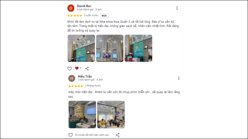 Patients appreciate Asia Dental Clinic for its professional service, attentive staff