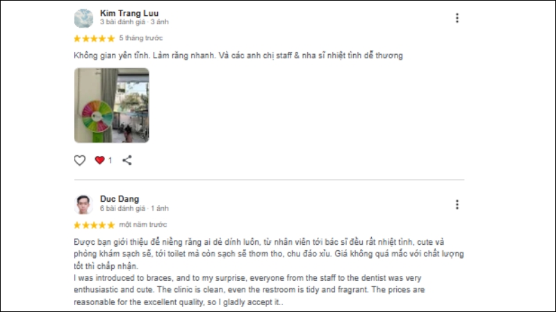 Patients praise the clinic for its modern environment