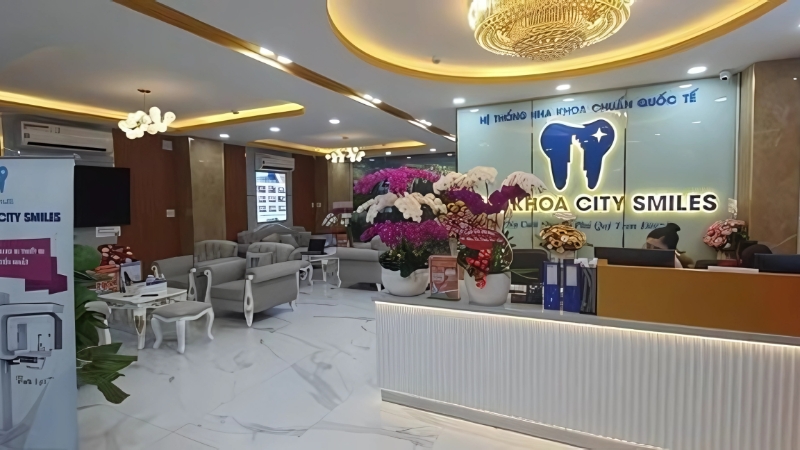 Nha khoa City Smiles sở hữu nhiều chi nhánh tại TP.HCM và Đồng Nai với cơ sở chính tại quận Tân Phú