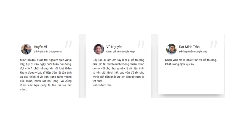 Nha khoa Tiên Phong nhận được nhiều sự tin tưởng từ khách hàng nhờ chất lượng dịch vụ tương xứng với giá cả hợp lý