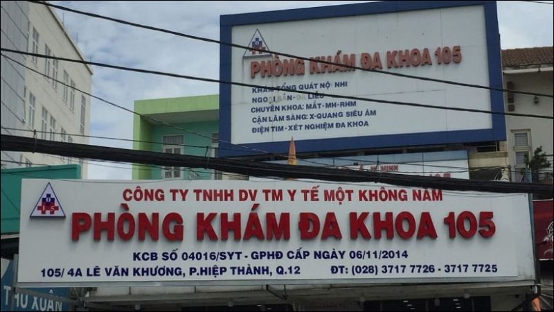 Phòng khám Đa khoa 105 là địa chỉ da liễu uy tín với đội ngũ bác sĩ giỏi và trang thiết bị hỗ trợ đầy đủ