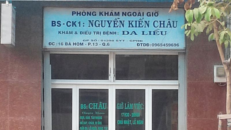 Phòng khám Bác sĩ Nguyễn Kiến Châu là lựa chọn không thể bỏ qua khi tìm phòng khám da liễu quận 6