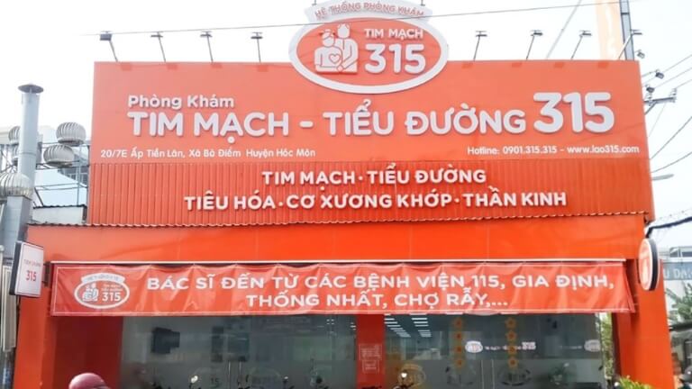 Hệ thống phòng khám tim mạch tiểu đường 315