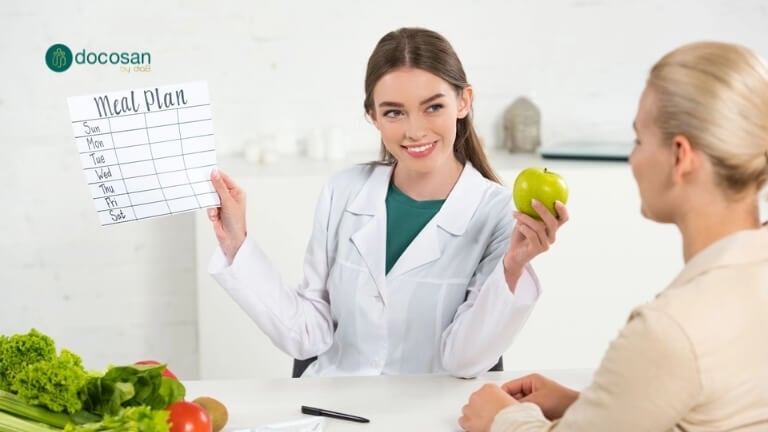 Sơ đồ 4 bước quy trình khám dinh dưỡng