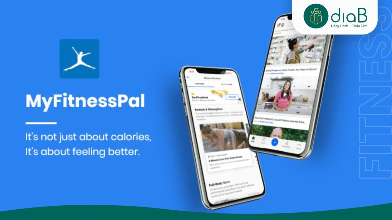 Ứng dụng đếm calo MyFitnessPal với thư viện thực phẩm khổng lồ toàn cầu