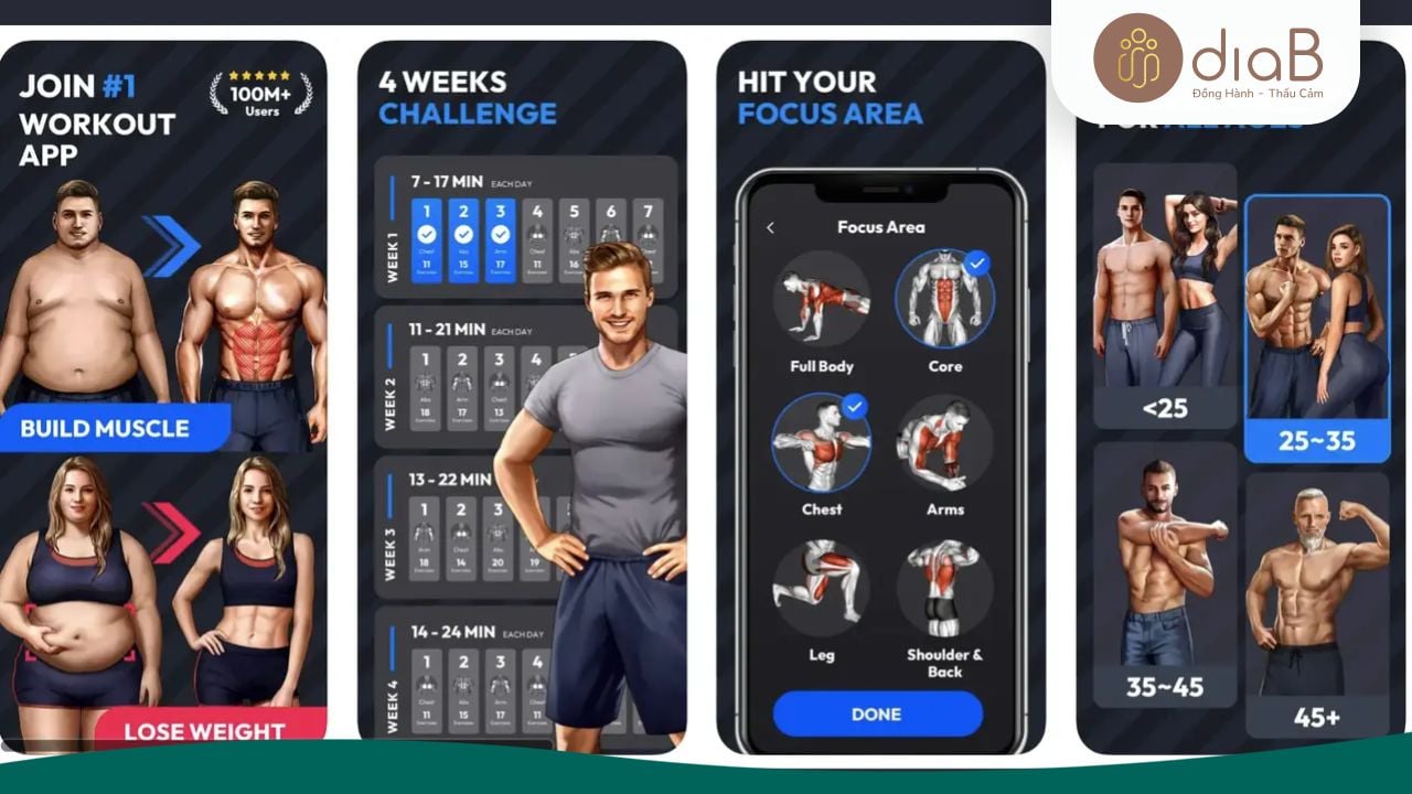 Home Workout là ứng dụng tập thể dục toàn diện