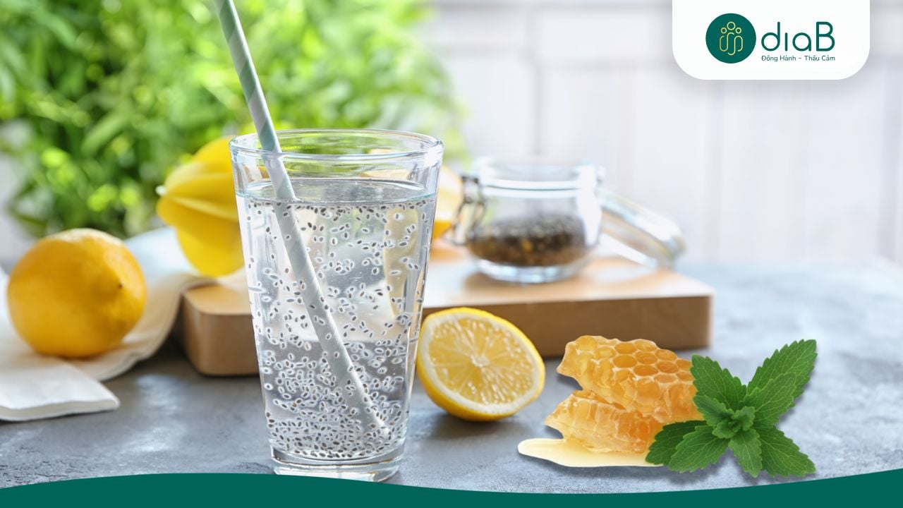 Hạt chia kết hợp nước chanh nên uống trước bữa ăn để tăng hiệu quả hỗ trợ giảm mỡ bụng