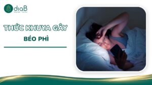thức khuya gây béo phì