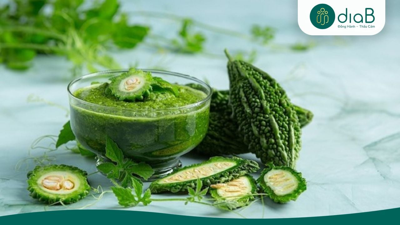 mướp đắng xay