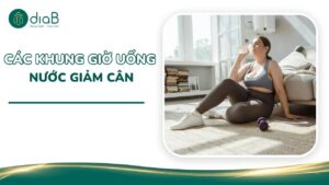 các khung giờ uống nước giảm cân